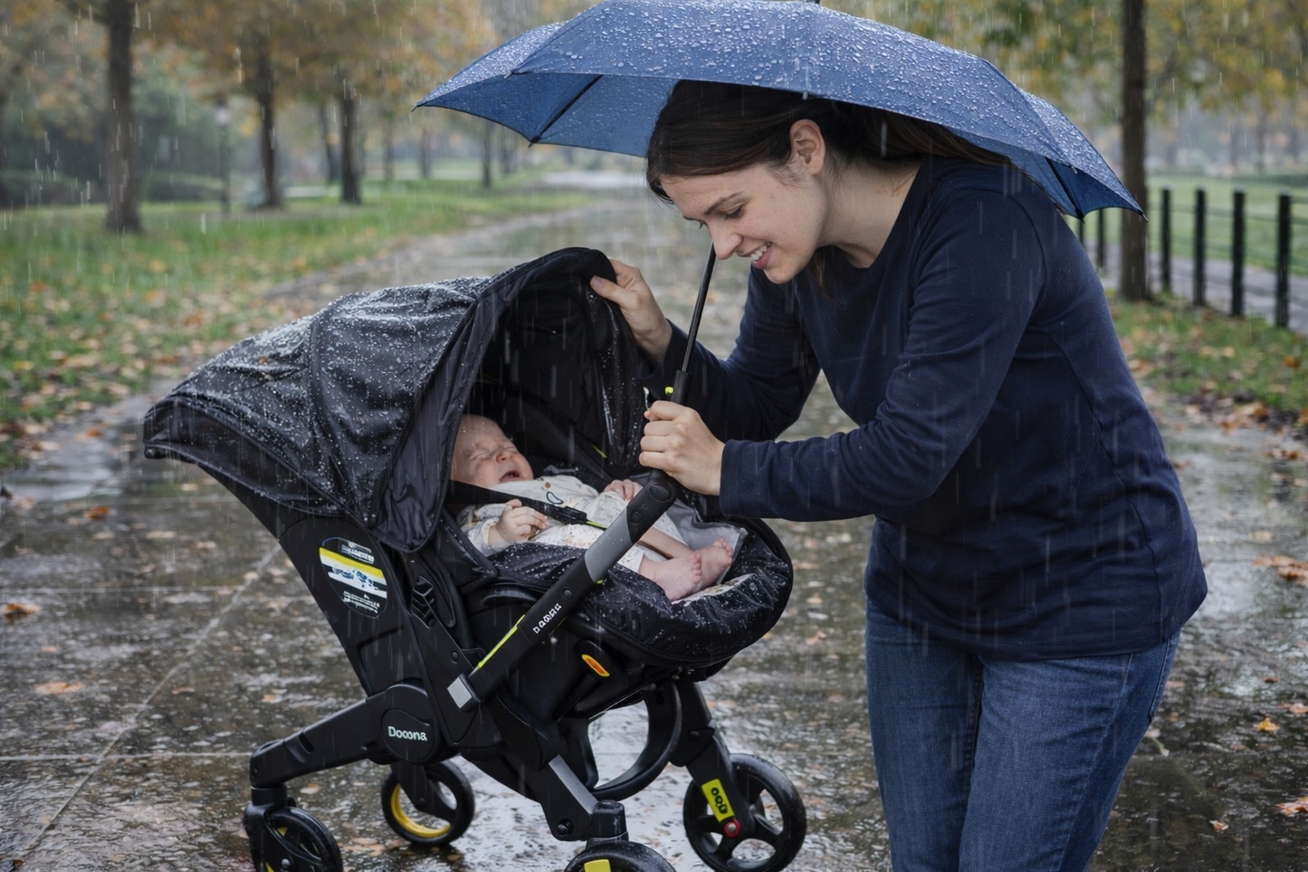 שומר על התינוק יבש ונעים בכל טיול doona-מגן גשם שקוף ל