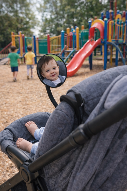 .מראה לעגלת תינוק 360° – לראות אותו בכל רגע תמיד בשליטה. תמיד רגועה