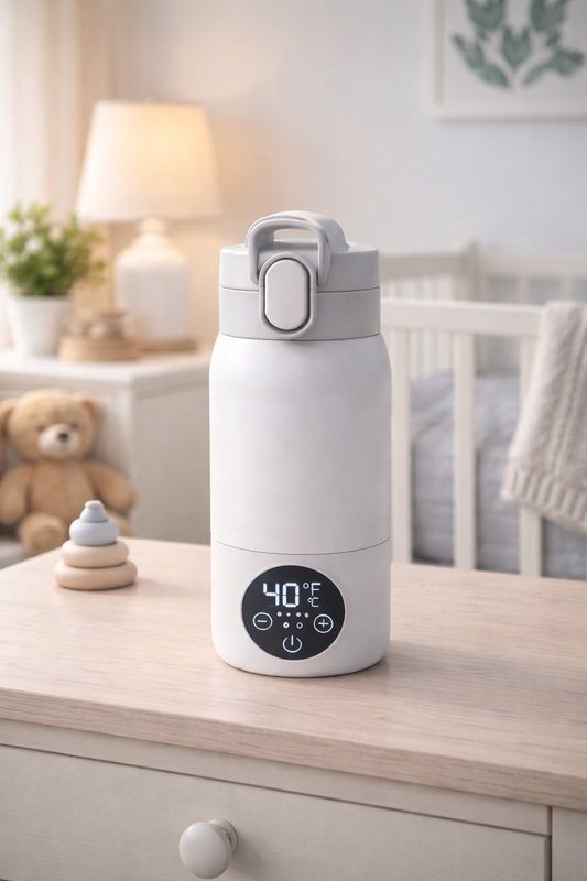 תרמוס חכם לחימום מים וחלב לתינוק – שליטה מדויקת בטמפרטורה