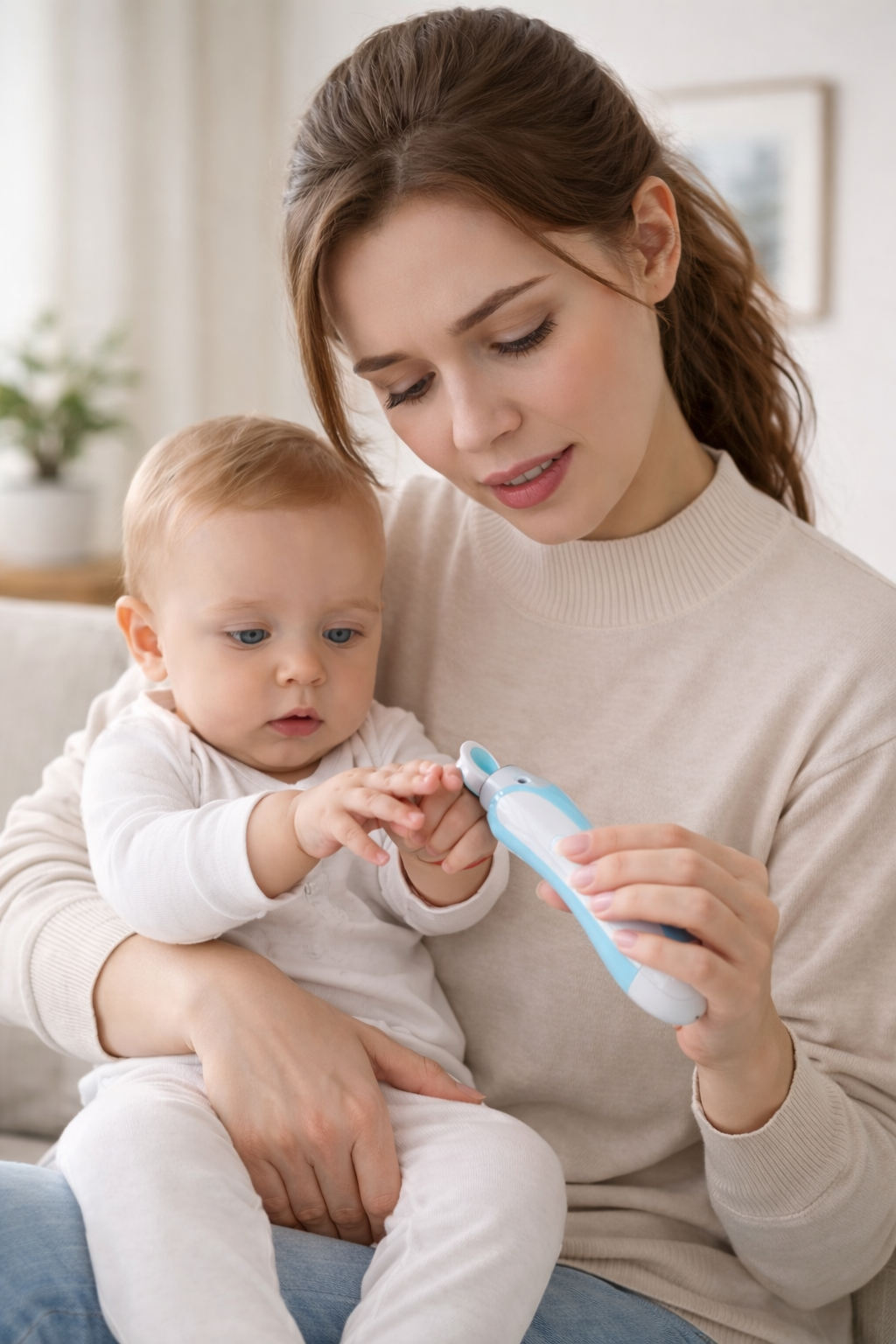 משייפ ציפורניים חשמלי לתינוקות – טיפול בטוח, שקט וללא חשש