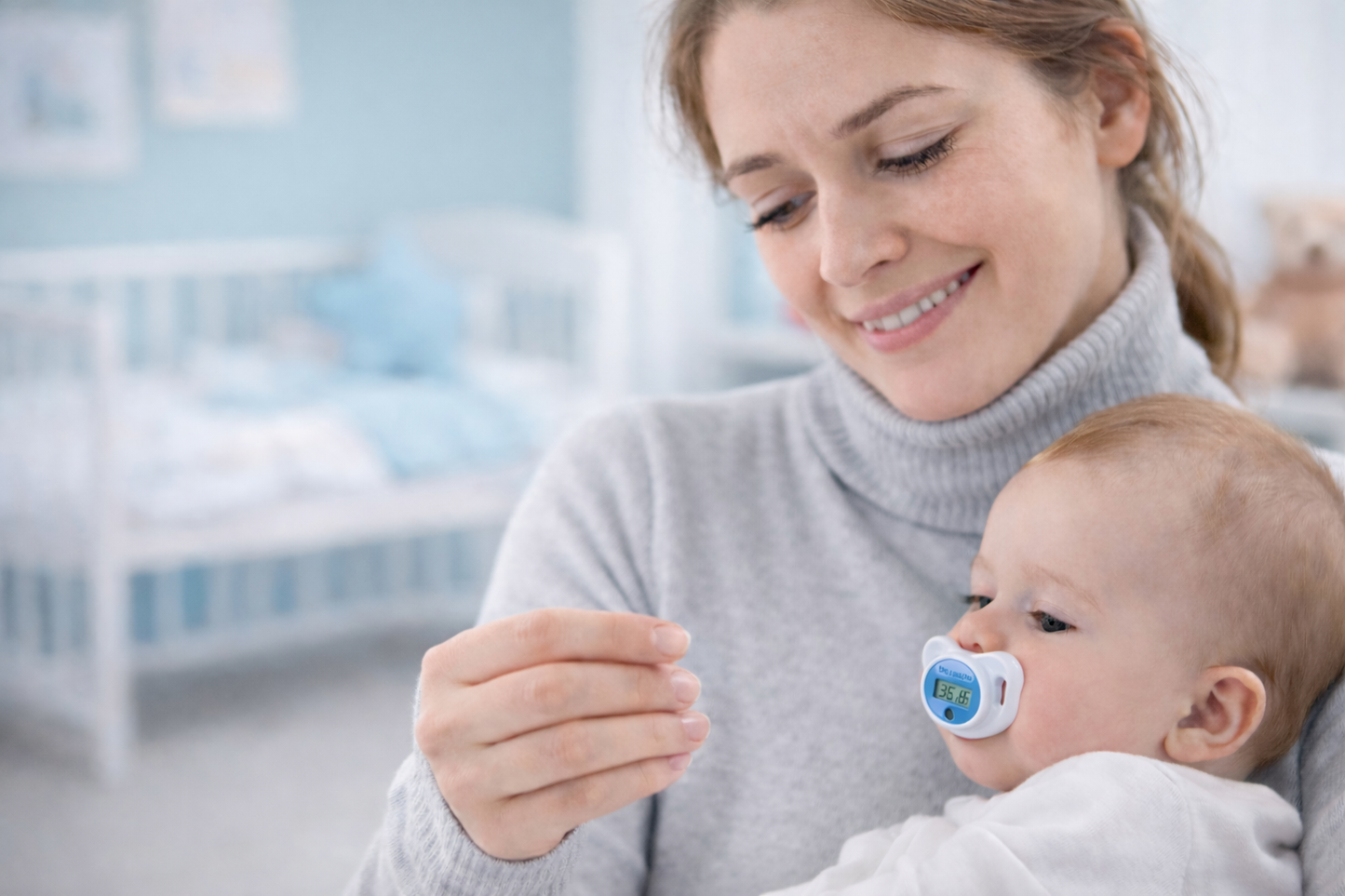 מוצץ מדחום דיגיטלי לתינוק – מדידת חום קלה בלי בכי