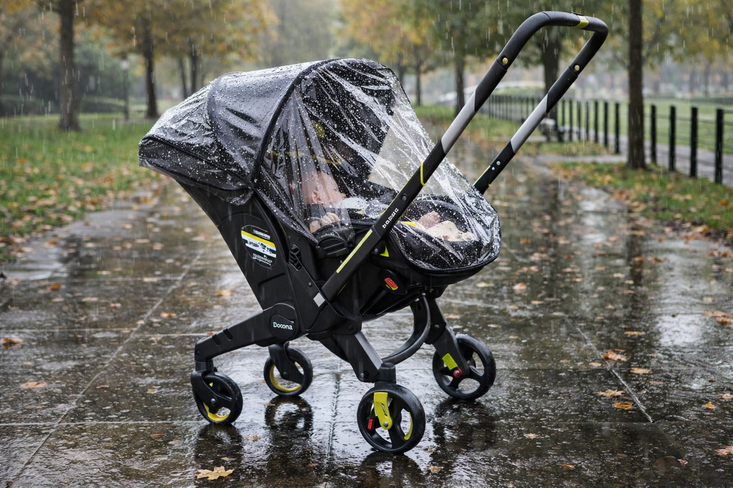 שומר על התינוק יבש ונעים בכל טיול doona-מגן גשם שקוף ל