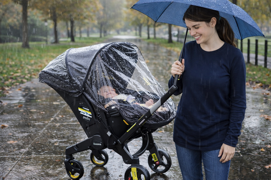 שומר על התינוק יבש ונעים בכל טיול doona-מגן גשם שקוף ל