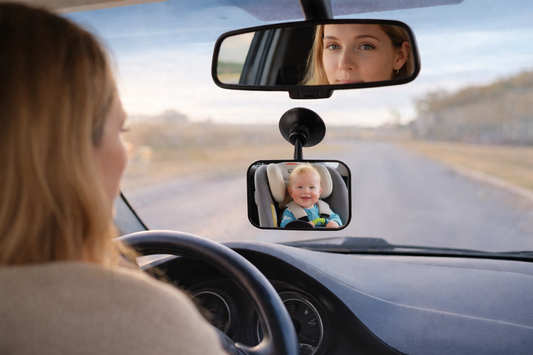 מראת תינוק לרכב – שומרים על קשר עין עם הבייבי בזמן נהיגה (360° + וואקום חזק)