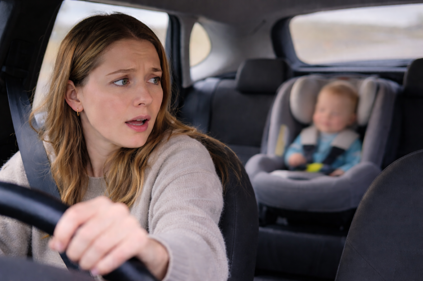 מראת תינוק לרכב – שומרים על קשר עין עם הבייבי בזמן נהיגה (360° + וואקום חזק)