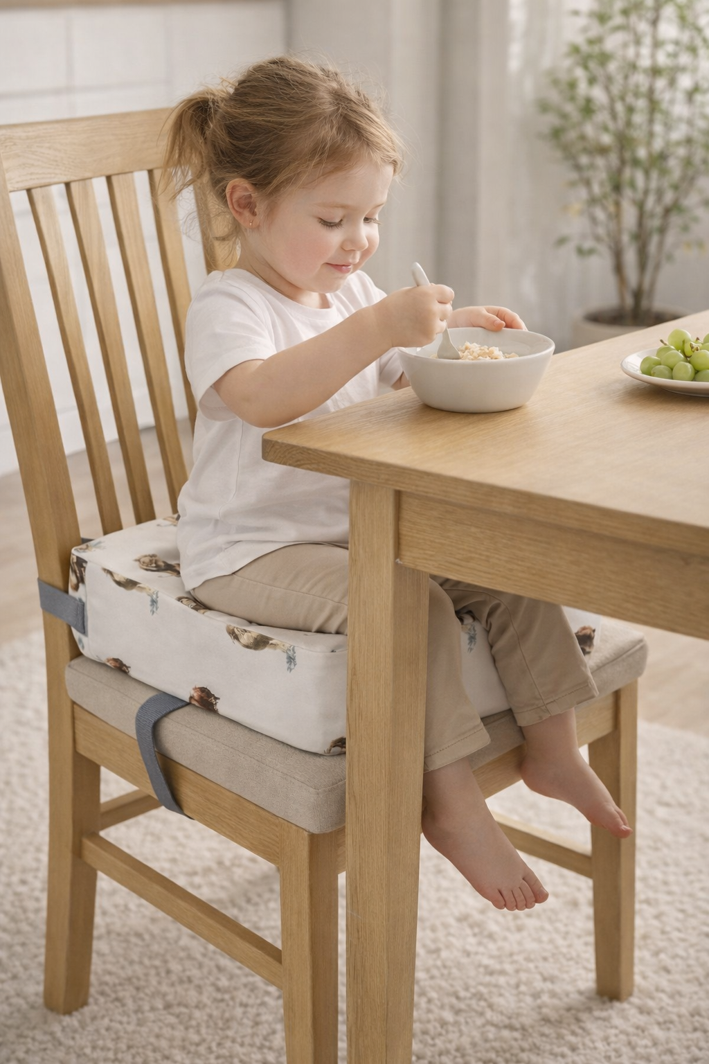 כרית הגבהה לילדים לכיסא אוכל – ישיבה נוחה ובטוחה בשולחן