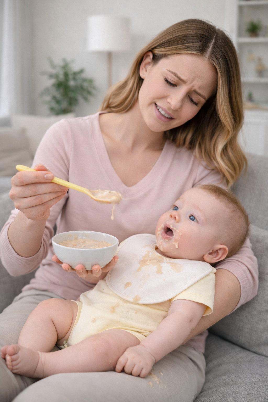 בקבוק האכלה עם כפית סיליקון לתינוק – האכלה נקייה, נוחה וללא לכלוך