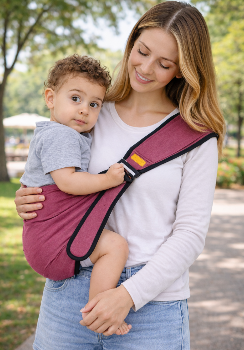 מנשא צד ארגונומי לתינוק – נשיאה נוחה ללא עומס על הגב והידיים