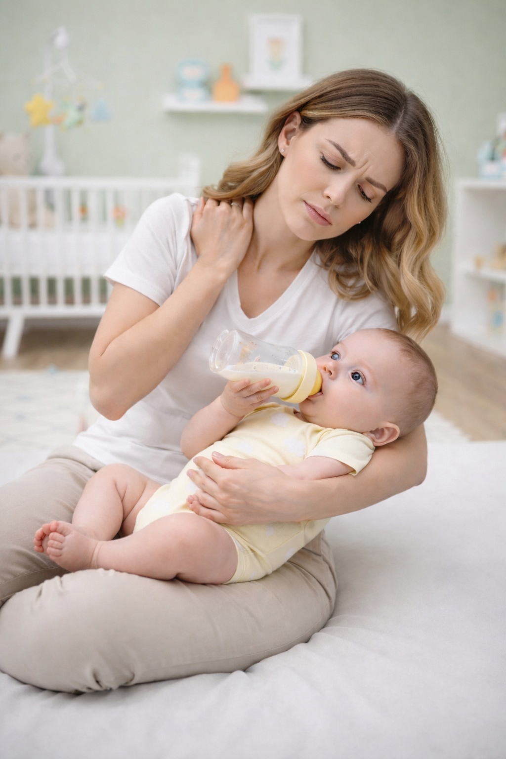 כרית האכלה ארגונומית לתינוק – האכלה נוחה ללא עומס על הידיים והגב