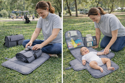 BabyEase משטח החתלה נייד ומתקפל